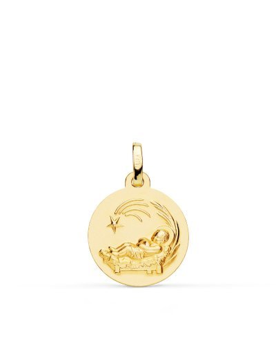 18K MEDALLA ORO AMARILLO...