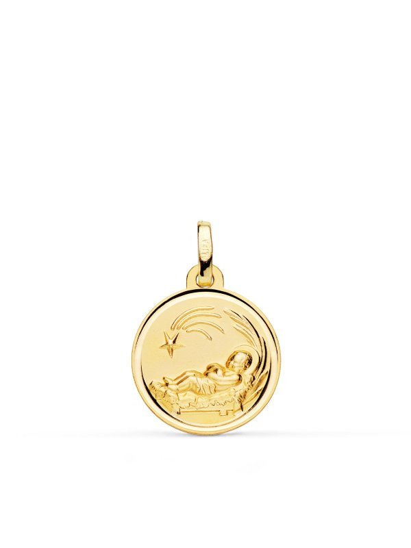 18K MEDALLA ORO AMARILLO NIÑO DEL...