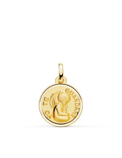 18K MEDALLA ANGEL  YO TE...