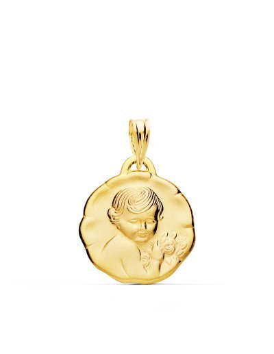 18K MEDALLA ANGEL NIÑO DE...