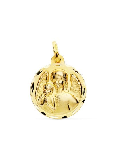 18K MEDALLA ANGEL DE LA...