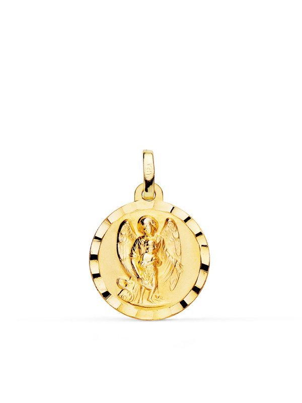 18K MEDALLA ORO AMARILLO ANGEL DE LA...