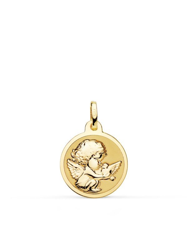 18K MEDALLA ANGELITO BURLON CON...