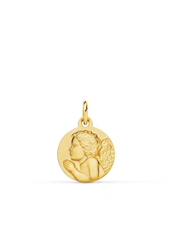 18K MEDALLA ORO AMARILLO ANGEL NIÑO...