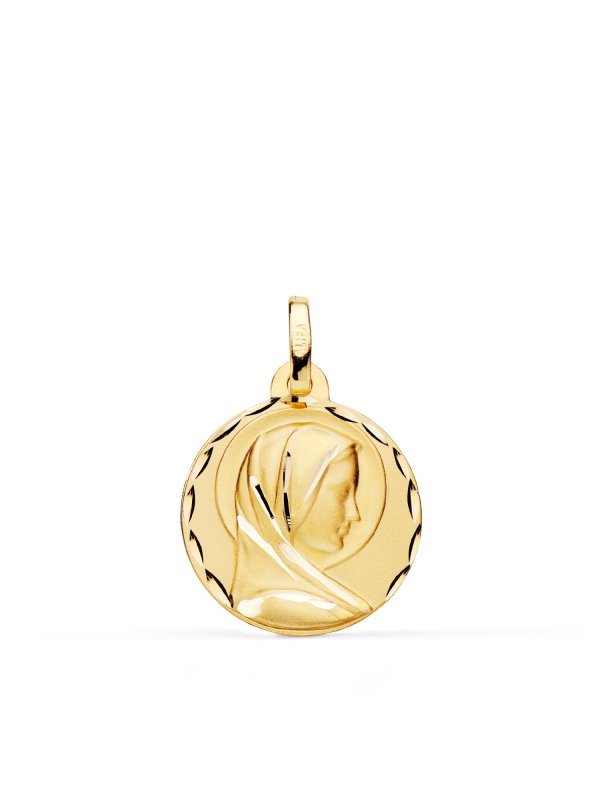 18K MEDALLA MARIA FRANCESA 18 MM