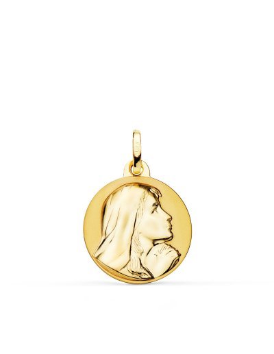 18K MEDALLA VIRGEN MARIA...