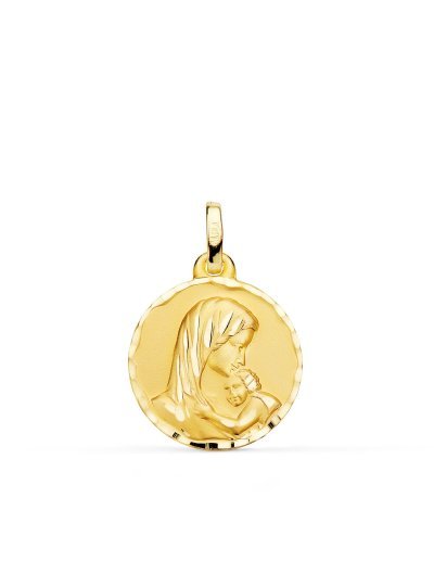 18K MEDALLA MADRE AMOR...