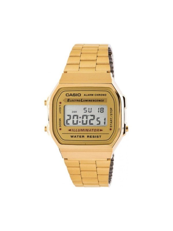 RELOJ CASIO DIGITAL DORADO A168WG-9EF