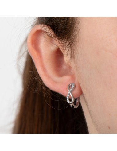 PENDIENTES INFINITO LOTUS SILVER DE...