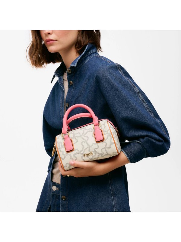 BOLSO TOUS PEQUEÑO BEIGE Y CORAL KAOS...