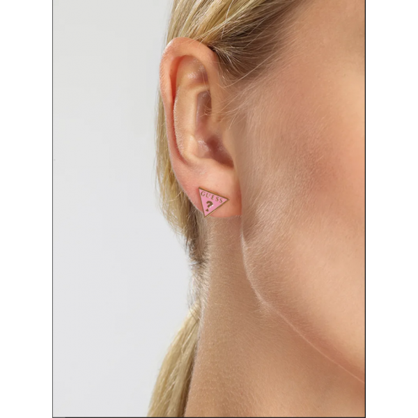 PENDIENTES DE ACERO BAÑADO EN ORO...