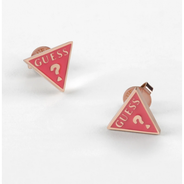 PENDIENTES GUESS ACERO BAÑADOS EN ORO...