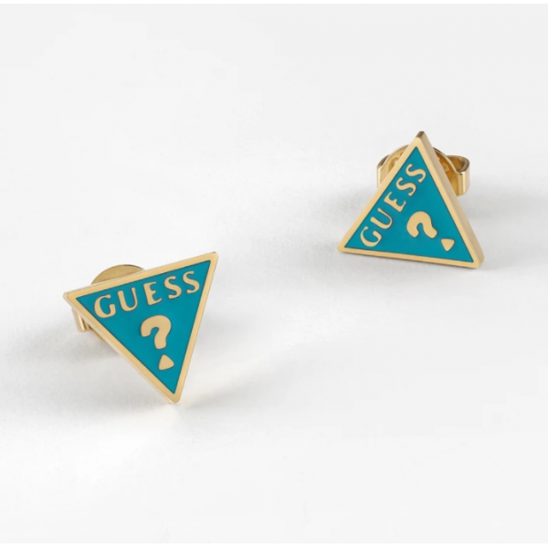 PENDIENTES GUESS ACERO BAÑADO EN...