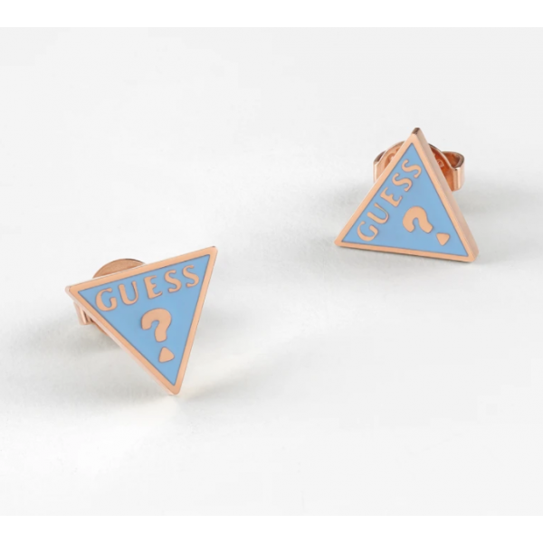 PENDIENTES GUESS ACERO CHAPADO EN ORO...