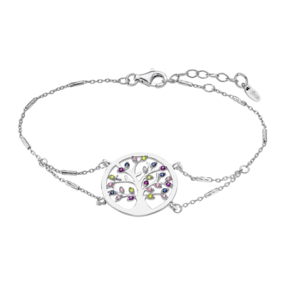 PULSERA LOTUS SILVER TREE...