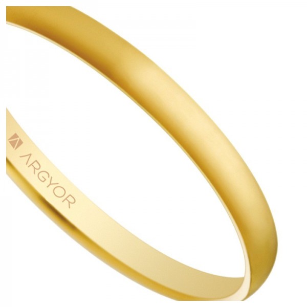 Alianza de boda oro media caña fina...