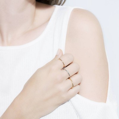 Alianza de oro blanco fina... 2