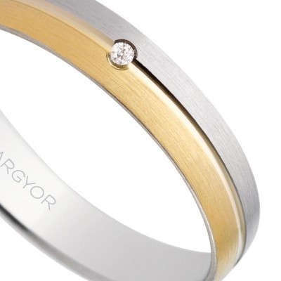 Alianza de boda bicolor... 2