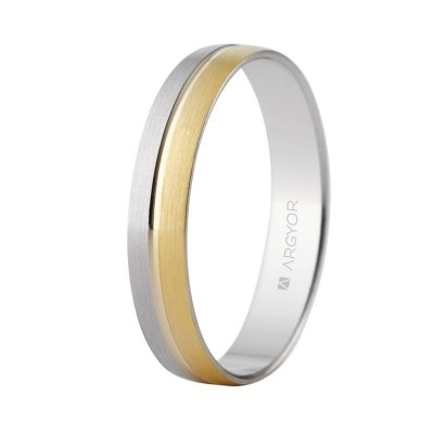 Alianza de boda bicolor...