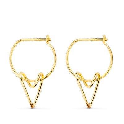 18K AROS ORO AMARILLO 13 MM...