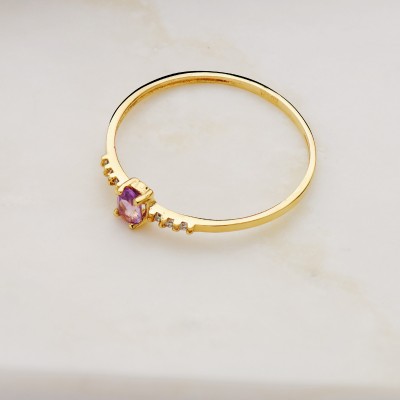18K SORTIJA DIAMANTES 0.030... 2