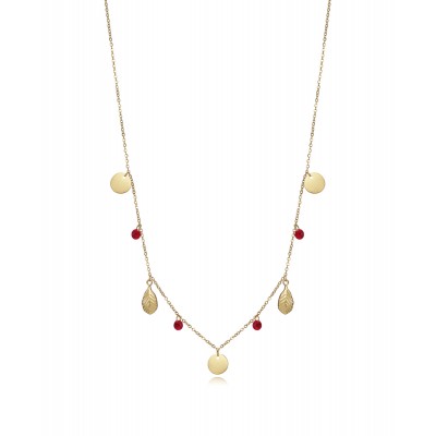 COLLAR DORADO HOJAS VICEROY
