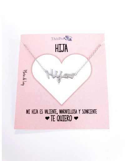 COLLAR HIJA PLATA DE LEY...