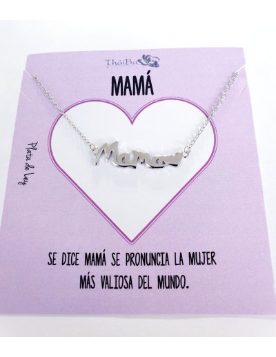 COLLAR MAMA PLATA DE LEY...