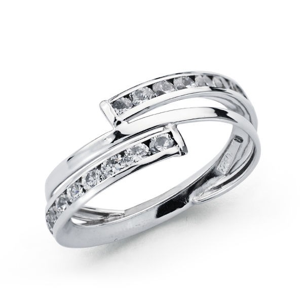 9K SORTIJA ORO BLANCO Y CIRCONITAS