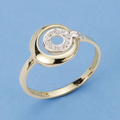 9K SORTIJA ORO BICOLOR...