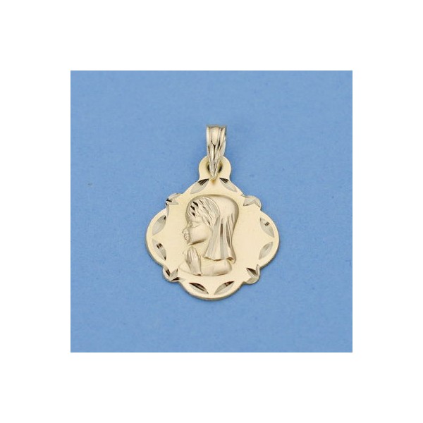 9K MEDALLA ORO AMARILLO VIRGEN NIÑA...