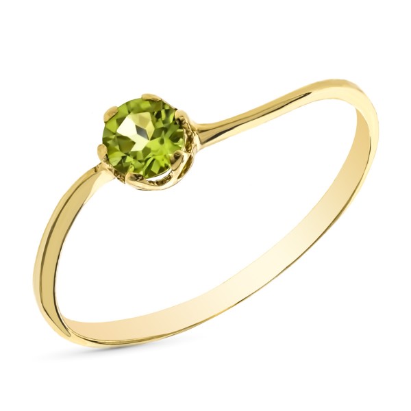 9K SOLITARIO ORO AMARILLO OLIVINA...