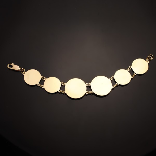 18K PULSERA ORO AMARILLO CON MEDUSAS...