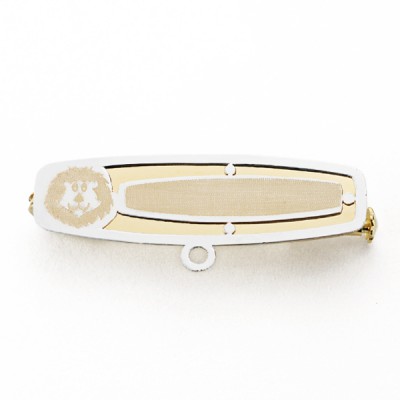 18K ALFILER BICOLOR LEON....