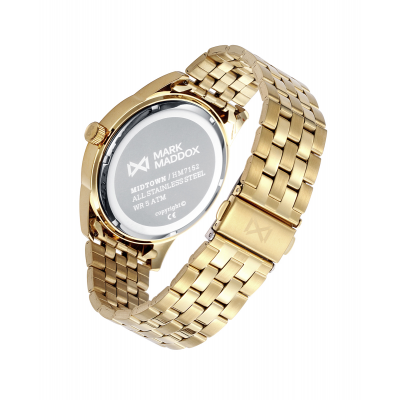 Reloj Mujer Reloj de mujer Midtown tres agujas de acero ip dorado