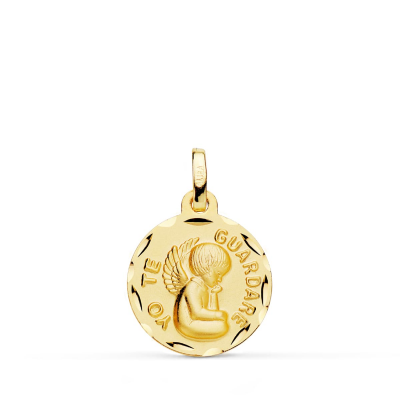 9K MEDALLA TALLADA ANGEL...