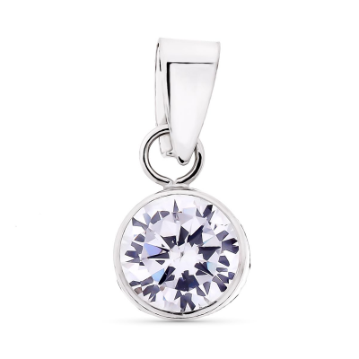 9K COLGANTE ORO BLANCO...