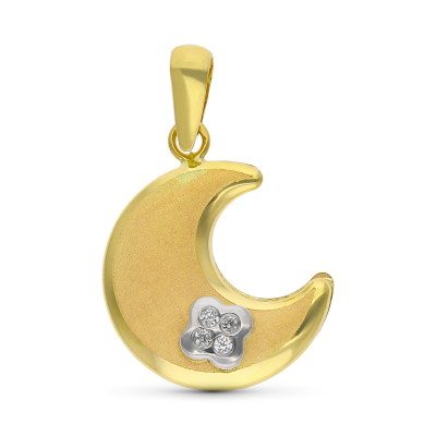 9K COLGANTE ORO BICOLOR...