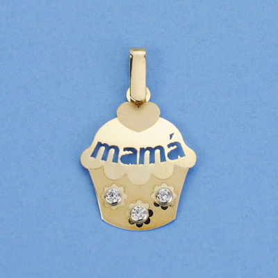 9K COLGANTE ORO AMAIRLLO...