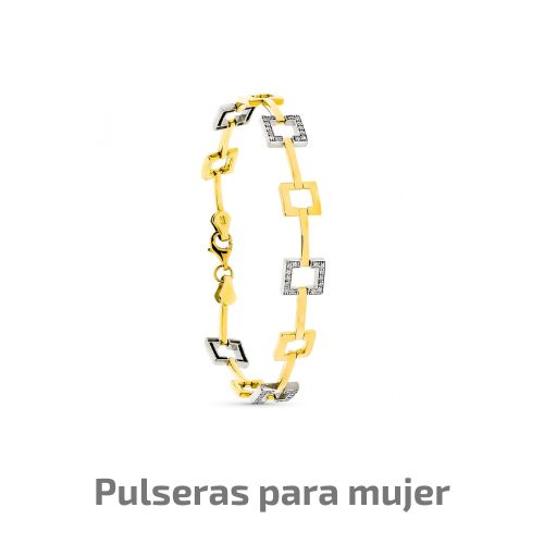 Pulseras oro mujer