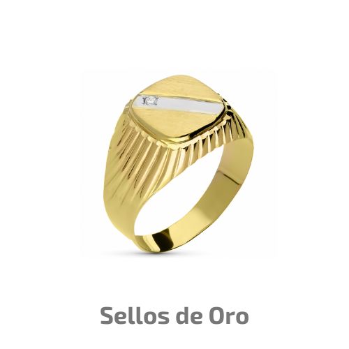 Sellos oro hombre